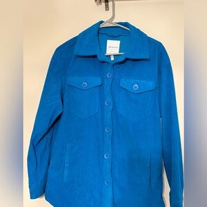 Avec Les Filles Blue Corduroy Shacket size Medium